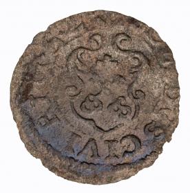 Obrazek 2 dla: Szeląg 1652 Krystyna Waza Ryga