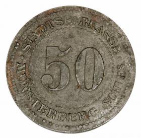 Obrazek dla: 50 fenigów 1918 Ziębice Munsterberg