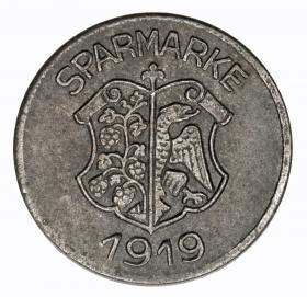Obrazek 2 dla: 5 fenigów 1919 Środa Śląska Neumarkt