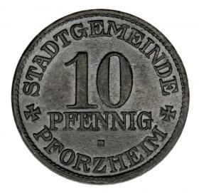 Obrazek dla: 10 fenigów 1917 Pforzheim Badenia
