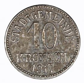 Obrazek dla: 10 fenigów 1917 Kronach Bawaria
