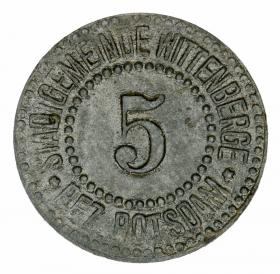 Obrazek dla: 5 fenigów 1917 Wittenberge Brandenburgia