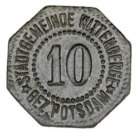 Obrazek dla: 10 fenigów 1917 Wittenberge Brandenburgia