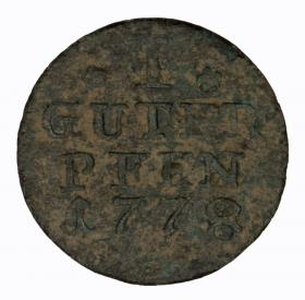 Obrazek 2 dla: 1 fenig 1778 Fryderyk II Wielki Prusy Berlin