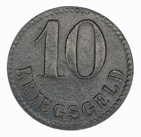 Obrazek 2 dla: 10 fenigów 1917 Świnoujście Swinemunde