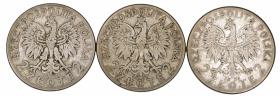 Obrazek dla: 2 złote Głowa Kobiety 1932 1933 1934 zestaw