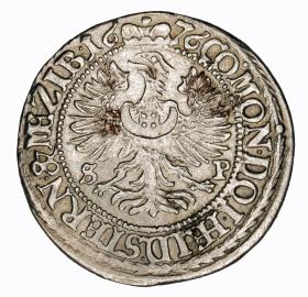 Obrazek 2 dla: 3 krajcary 1676 Sylwiusz Fryderyk Witemberski Księstwo Oleśnickie Oleśnica