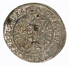 Obrazek 2 dla: 3 krajcary 1670 Leopold I Habsburg Wrocław