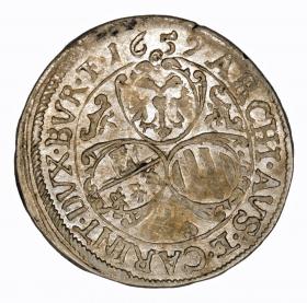 Obrazek 2 dla: 3 krajcary 1659 Leopold I Habsburg Austria
