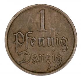 Obrazek dla: 1 fenig 1937 Wolne Miasto Gdańsk