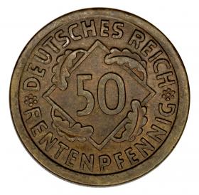 Obrazek 2 dla: 50 rentenpfennig 1924 Niemcy Karlsruhe