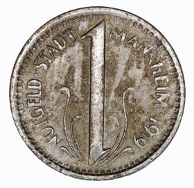 Obrazek dla: 10 fenigów 1919 Mannheim Badenia