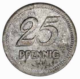 Obrazek 2 dla: 25 fenigów 1919 Mannheim Badenia