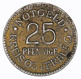 Obrazek dla: 25 fenigów 1920 Osterburg Saksonia