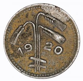 Obrazek 2 dla: 25 fenigów 1920 Osterburg Saksonia