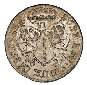 Obrazek 2 dla: Szóstak 1683 Fryderyk Wilhelm III Niemcy Prusy Królewiec
