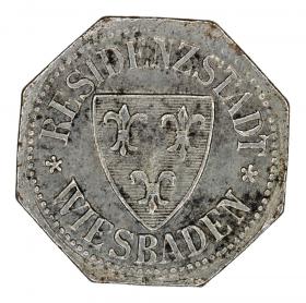 Obrazek dla: 10 fenigów 1917 Wiesbaden Hesja