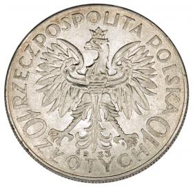 Obrazek 2 dla: 10 złotych 1933 Głowa Kobiety II RP Warszawa