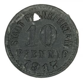 Obrazek 2 dla: 10 fenigów 1917 Frankfurt nad Menem Hesja