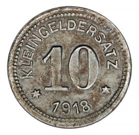 Obrazek 2 dla: 10 fenigów 1918 Querfurt Saksonia