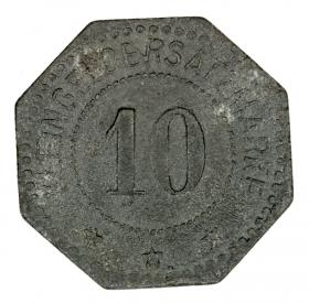Obrazek 2 dla: 10 fenigów 1917 Zwiesel Bawaria