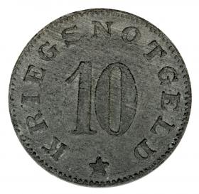 Obrazek 2 dla: 10 fenigów 1920 Zwiesel Bawaria