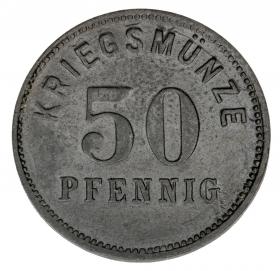 Obrazek 2 dla: 50 fenigów 1917 Bensheim Hesja