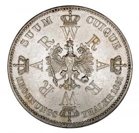 Obrazek 2 dla: Talar 1861 Wilhelm I Hohenzollern Prusy Berlin