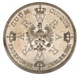 Obrazek 2 dla: Talar 1861 Wilhelm I Hohenzollern Prusy Berlin