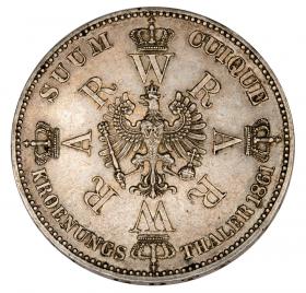 Obrazek 2 dla: Talar 1861 Wilhelm I Hohenzollern Prusy Berlin