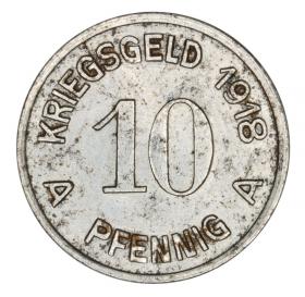 Obrazek 2 dla: 10 fenigów 1918 Ludenscheid Westfalia