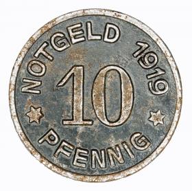 Obrazek 2 dla: 10 fenigów 1919 Ludenscheid Westfalia