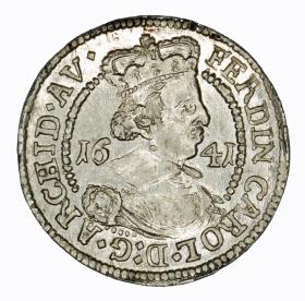 Obrazek dla: 3 krajcary 1641 Ferdynand Karol Austria Tyrol Hall