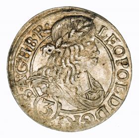 Obrazek dla: 3 krajcary 1667 Leopold I Habsburg Wrocław