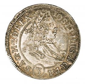 Obrazek dla: 3 krajcary 1707 Józef I Habsburg Wrocław