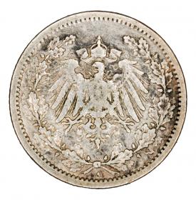 Obrazek 2 dla: 1/2 marki 1906 Wilhelm II Hohenzollern Prusy Berlin A