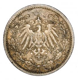 Obrazek 2 dla: 1/2 marki 1916 Wilhelm II Hohenzollern Prusy Berlin A