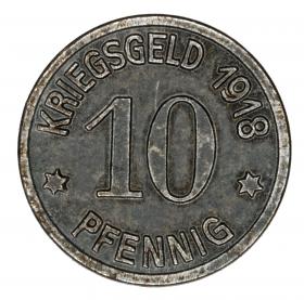Obrazek 2 dla: 10 fenigów 1918 Koblencja Nadrenia