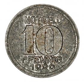 Obrazek 2 dla: 10 fenigów 1920 Koblencja Nadrenia