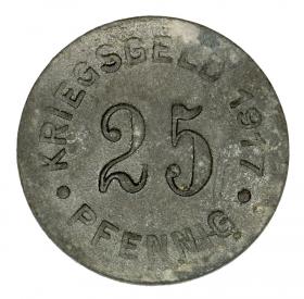 Obrazek 2 dla: 25 fenigów 1917 Munster Westfalia