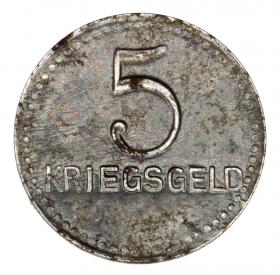 Obrazek 2 dla: 5 fenigów 1918 Kaiserlautern Pfalz