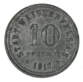 Obrazek 2 dla: 10 fenigów 1917 Weissenfels Saksonia