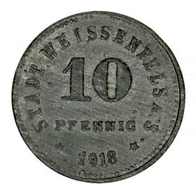 Obrazek 2 dla: 10 fenigów 1918 Weissenfels Saksonia