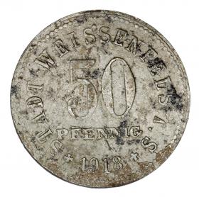 Obrazek 2 dla: 50 fenigów 1918 Weissenfels Saksonia