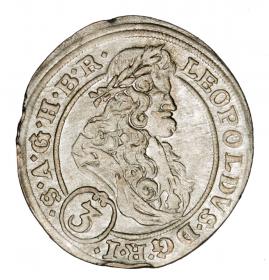 Obrazek dla: 3 krajcary 1695 Leopold I Habsburg Wrocław