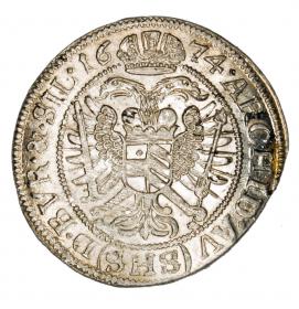 Obrazek 2 dla: 6 krajcary 1674 Leopold I Habsburg Wrocław