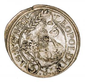 Obrazek dla: 3 krajcary 1669 Leopold I Habsburg Wrocław