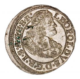 Obrazek dla: 1 krajcary 1671 Leopold I Habsburg Wrocław