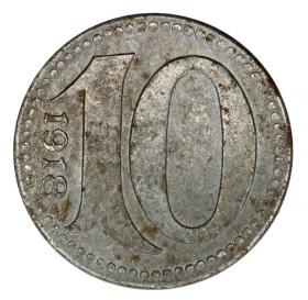 Obrazek 2 dla: 10 fenigów 1918 Mainz Hesja