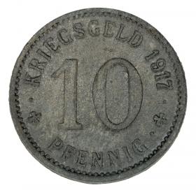 Obrazek 2 dla: 10 fenigów 1917 Letmathe Westfalia